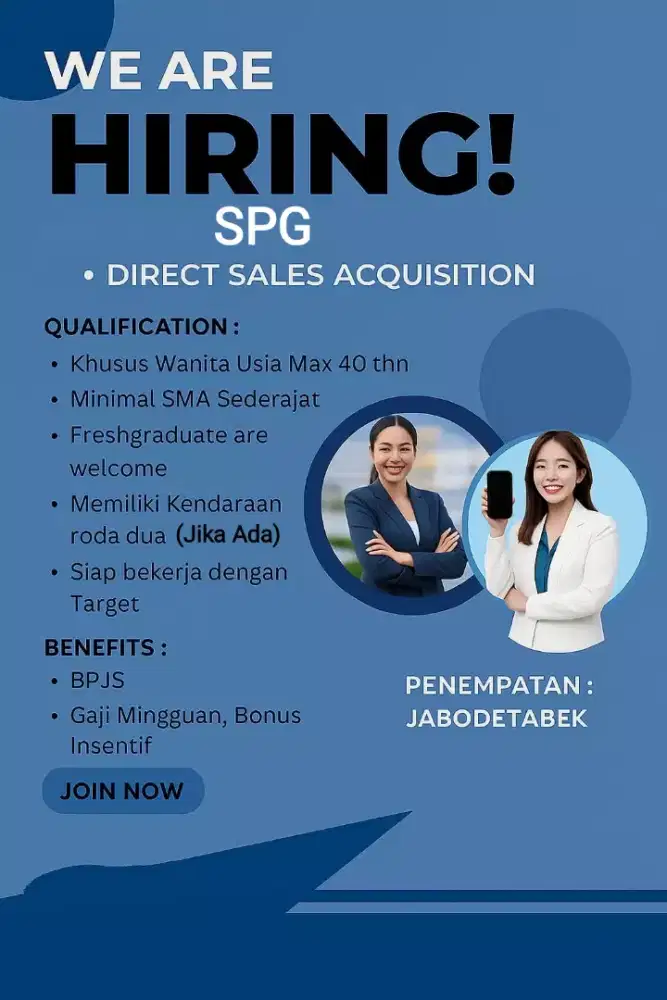 Lowongan kerja sales wanita