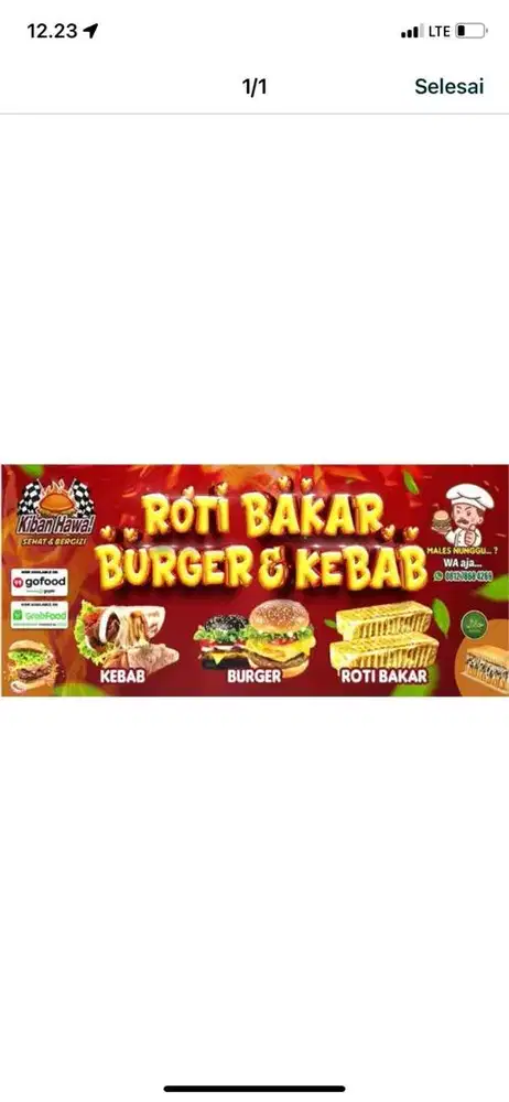 Dicari tenaga kerja bagian kebab burger roti bakar