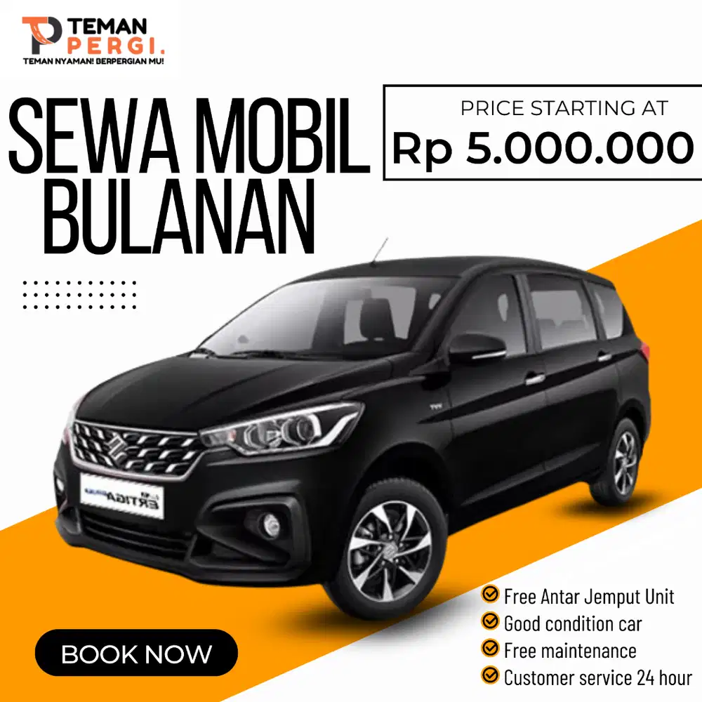 Butuh rental bulanan? Prosesnya cepet, tinggal gas!