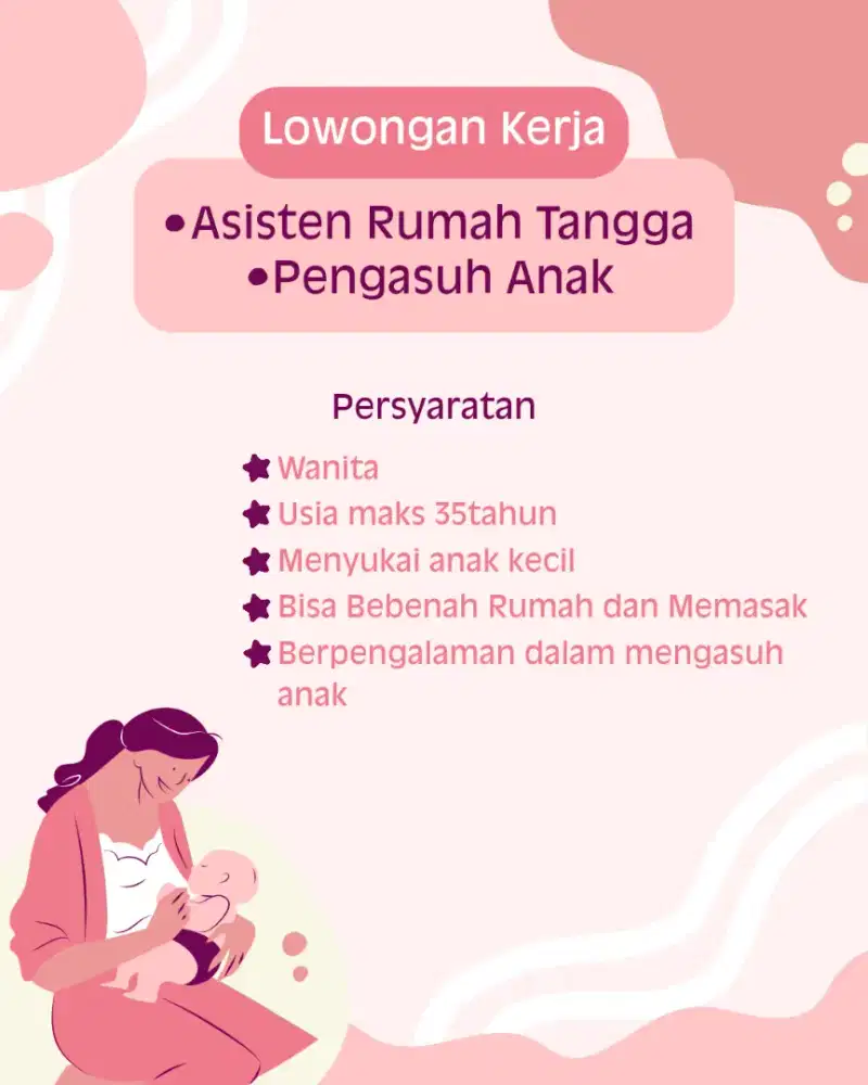 Dicari : Asisten Rumah Tangga