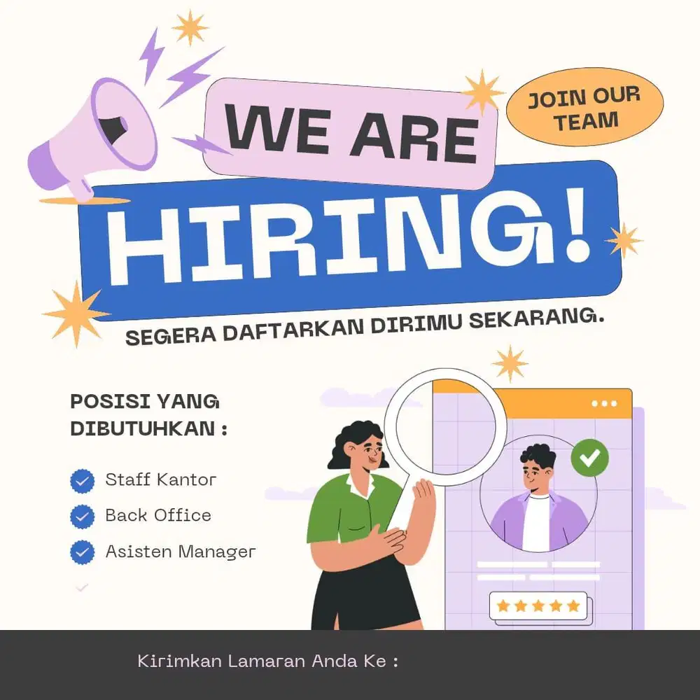 LOWONGAN STAFF KANTOR