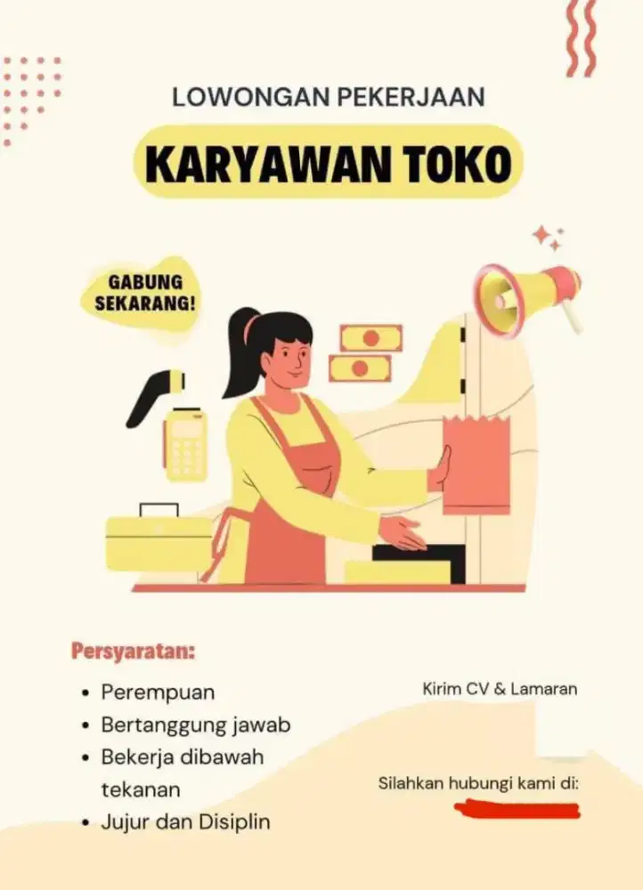 Cari pegawai toko