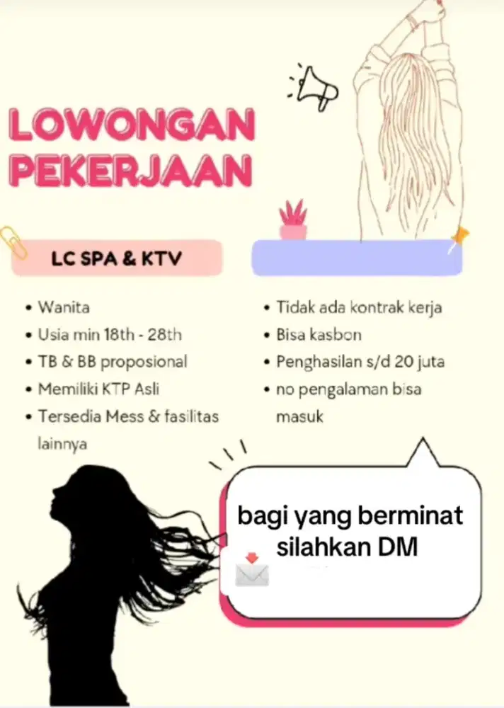 sedang di buka loker LC spa dan KTV
