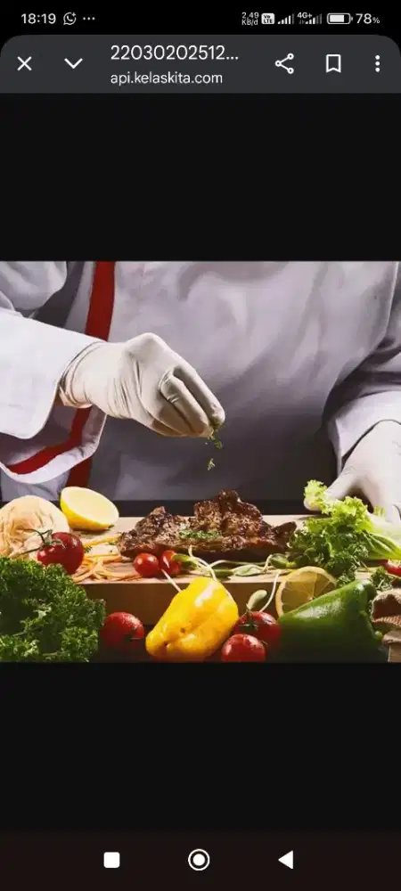 Dibutuhkan karyawan chef
