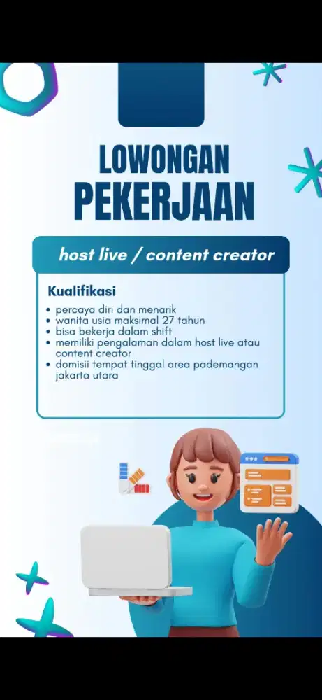 Host live dan konten creator