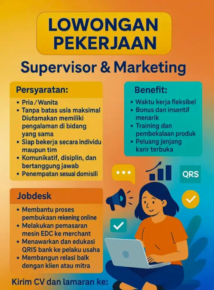 Loker Supervisor dan Direct Sales