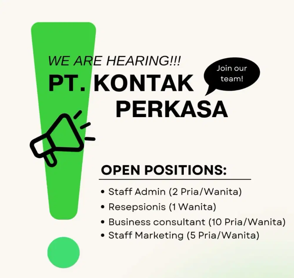 Butuh cepat!!! Loker jakarta selatan