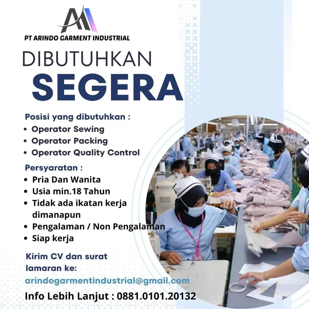 Lowongan kerja Pabrik