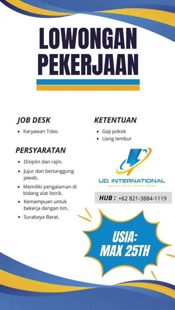 Toko Listrik UD.Interntional