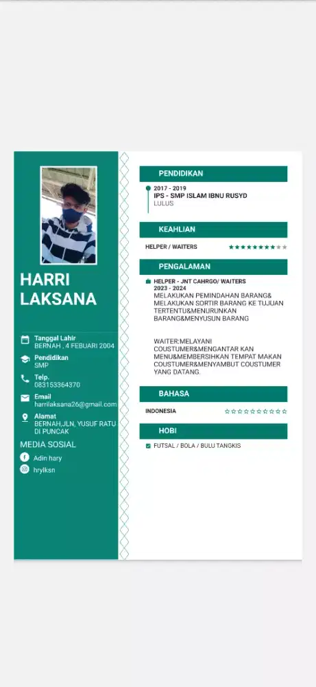 Cari lowongan kerja
