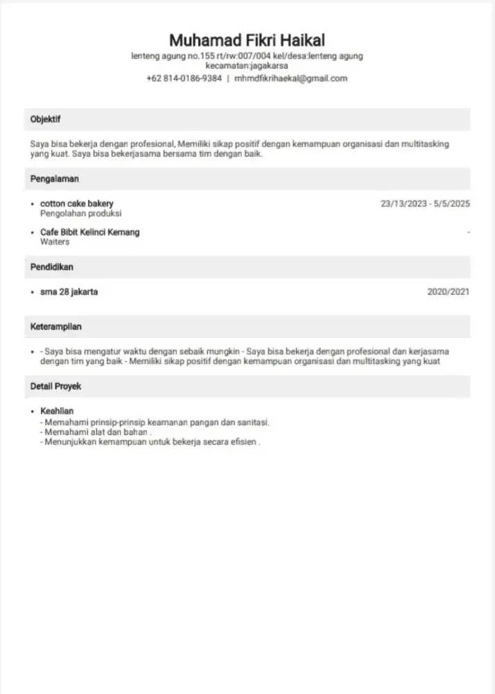 ingin mencari pekerjaan