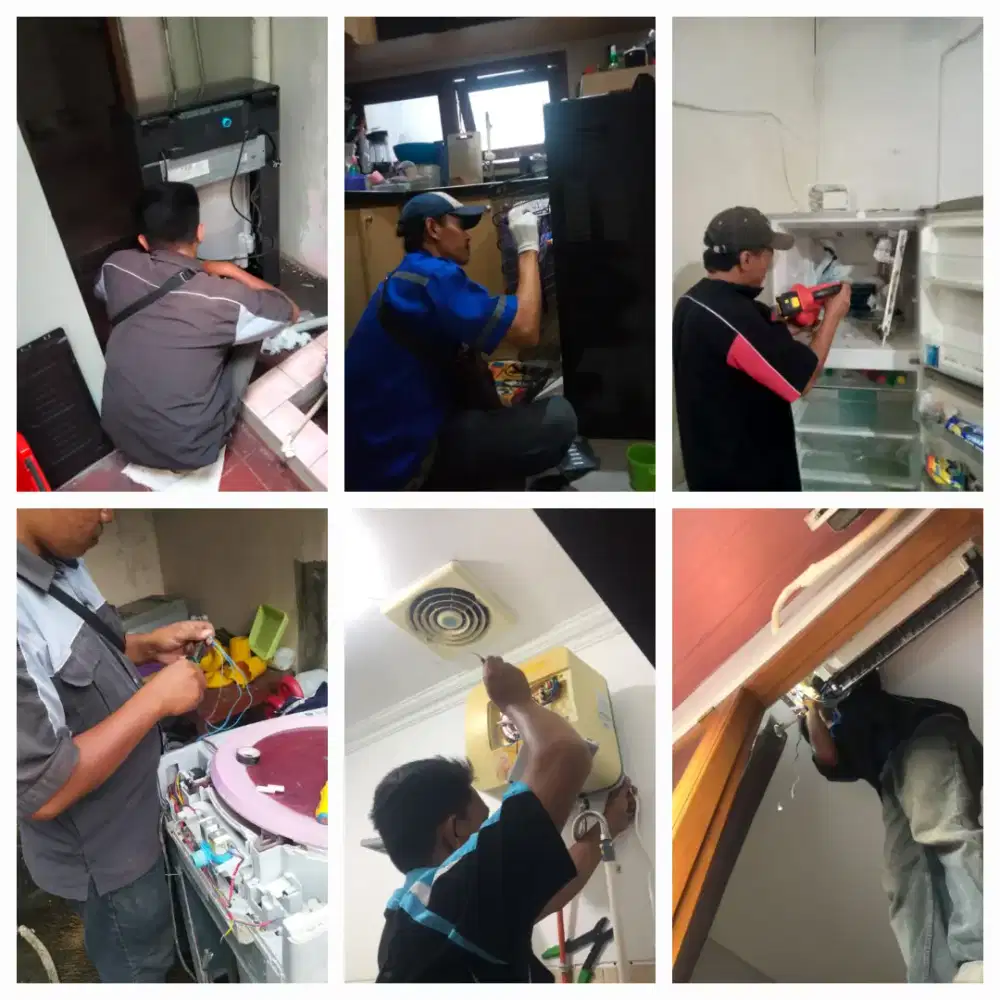 BERGARANSI CEK,PERBAIKAN AC,MESIN CUCI,WATER HEATER DLL