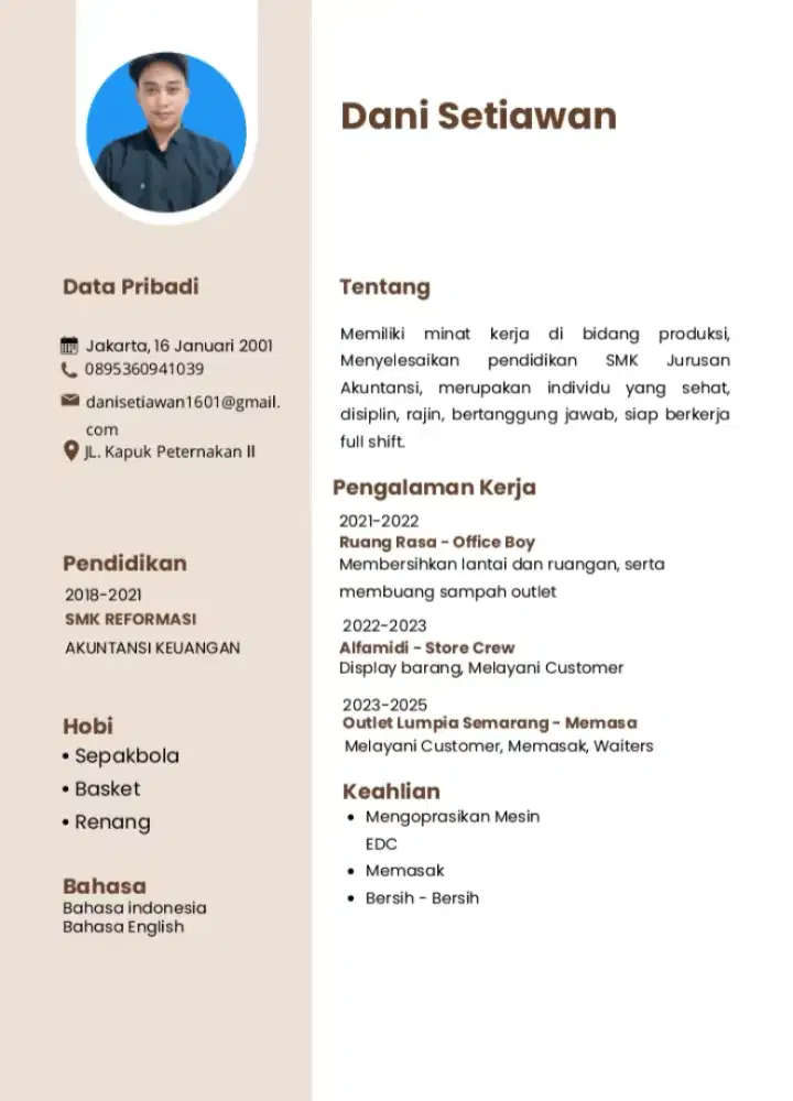 Info loker dong
