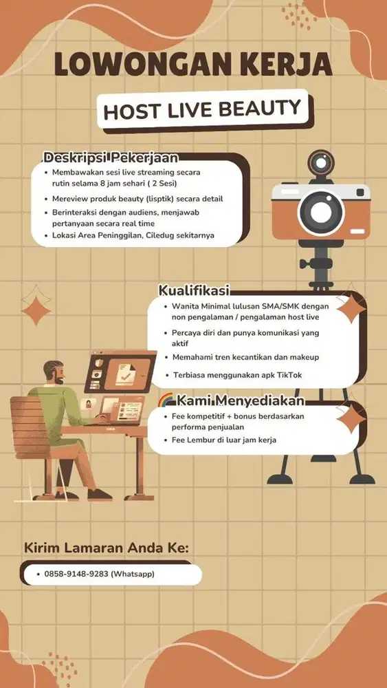 LOKER HOST LIVE LIPSTIK