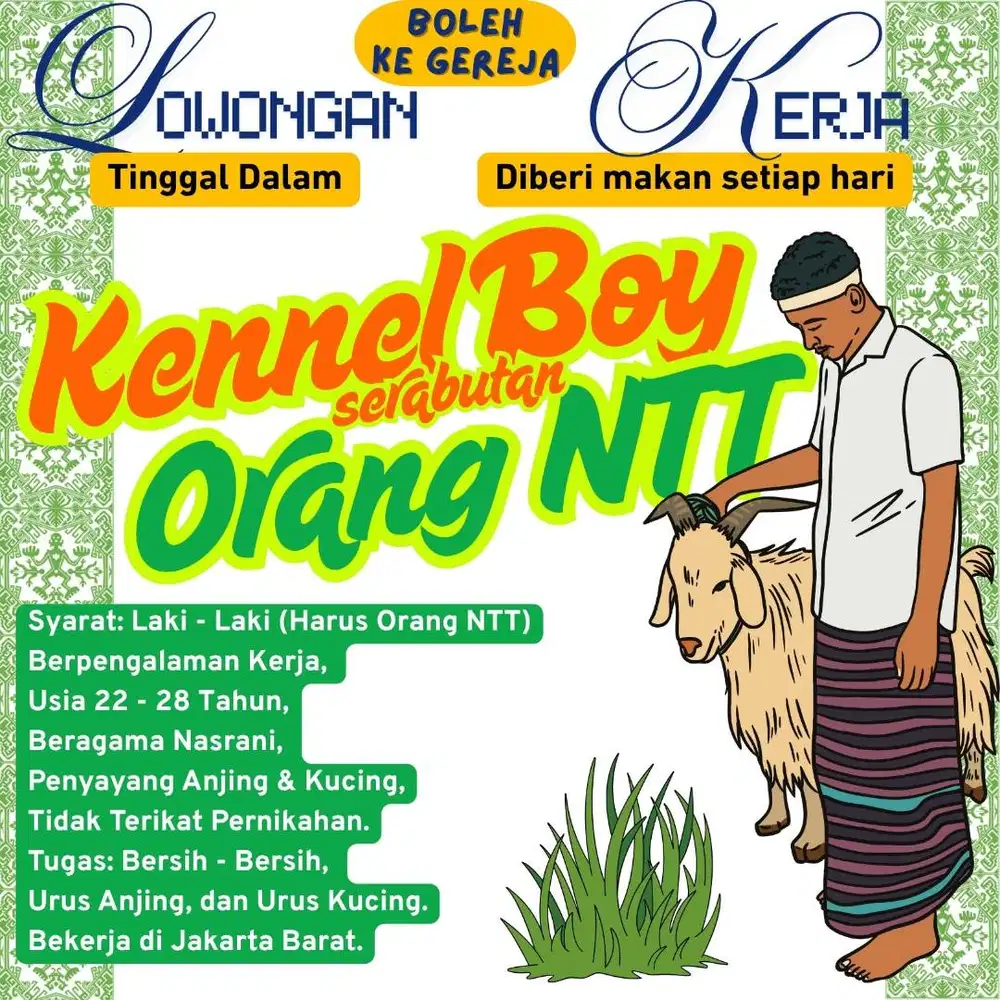 KENNEL BOY SERABUTAN ASAL NTT