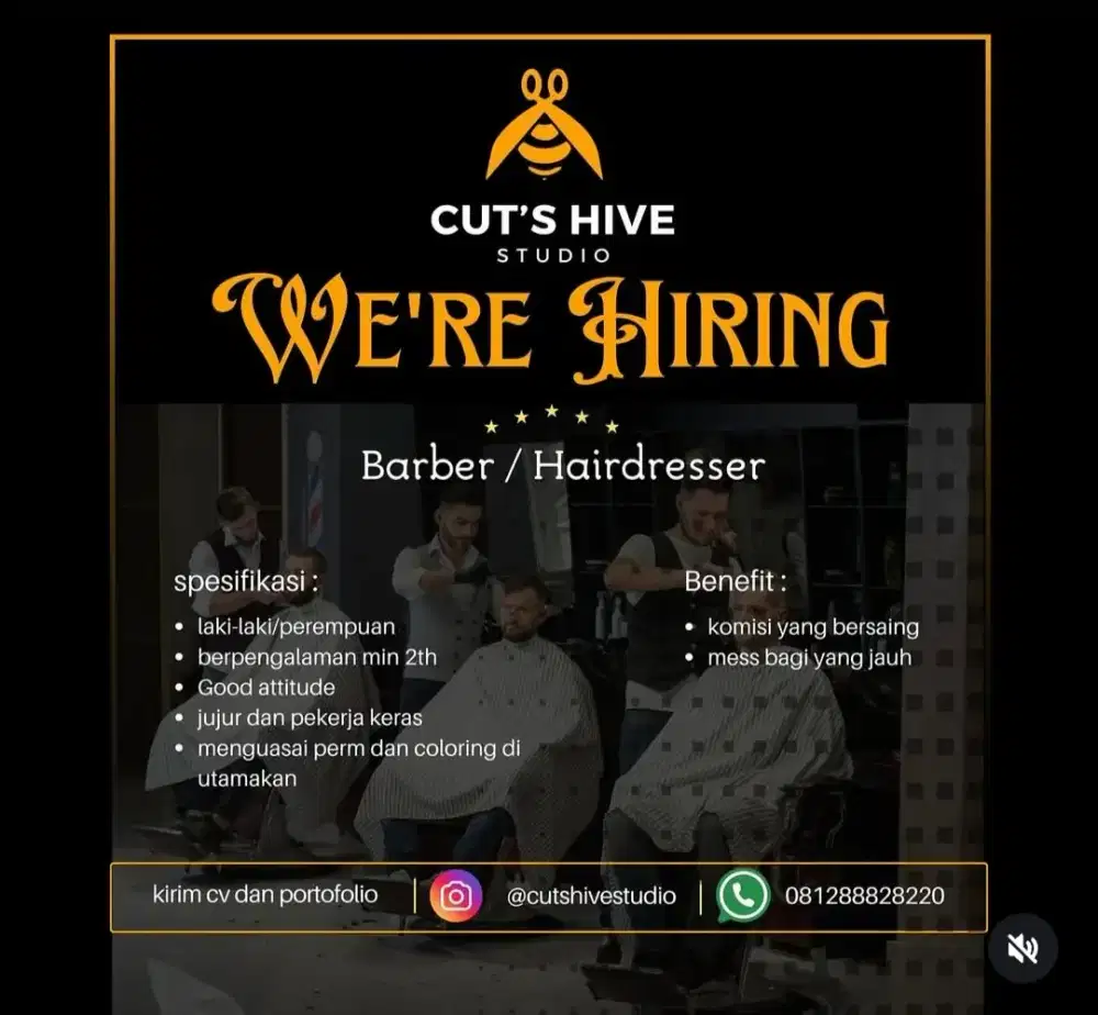 Wanita posisi hairstylish (pengalaman/non pengalaman)