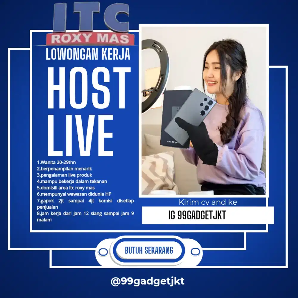 Lowongan pekerjaan toko di itc roxy mas