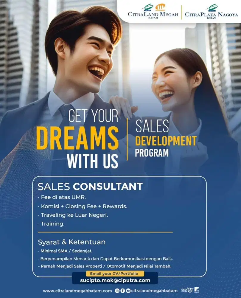 Sales consultant citraland megah batam