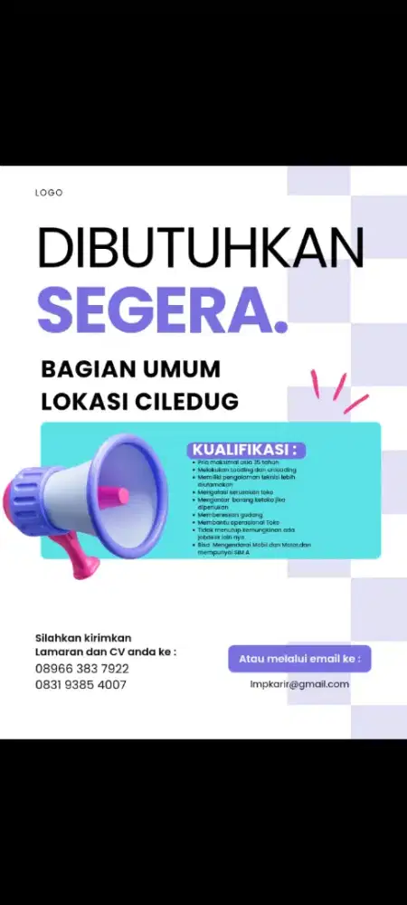Loker bagian umum
