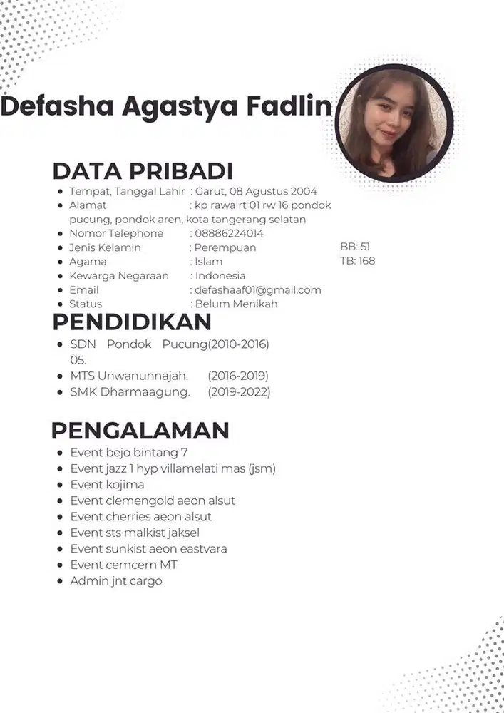 SAYA MENCARI PEKERJAAN