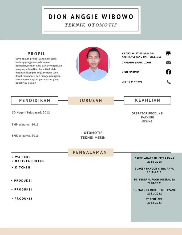 Info lowongan pekerjaan