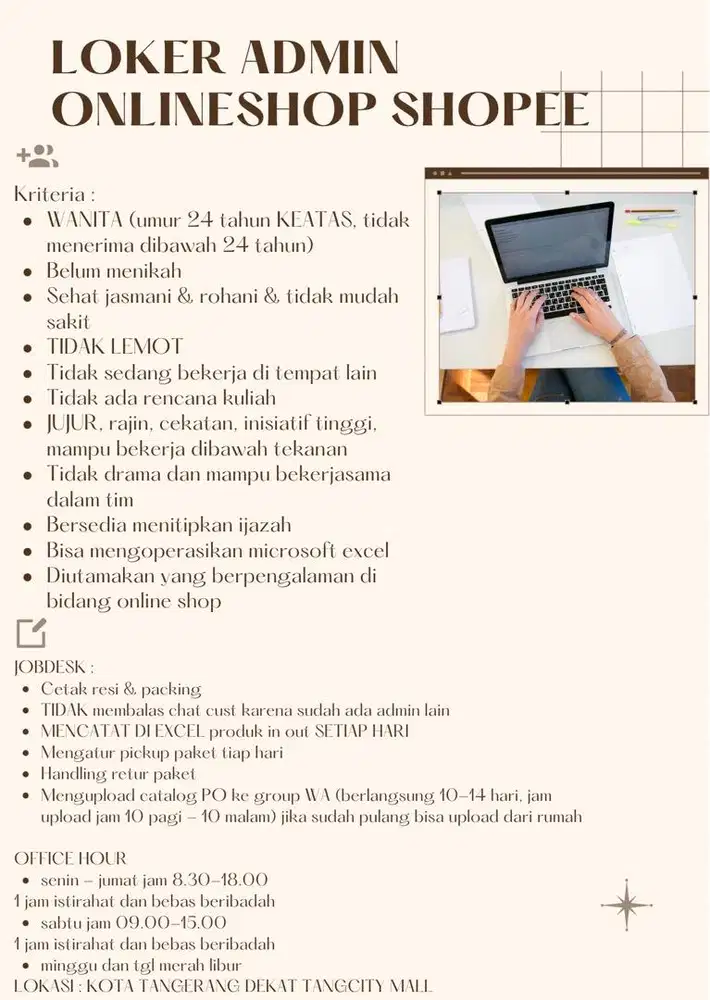 ADMIN ONLINE SHOP SHOPEE