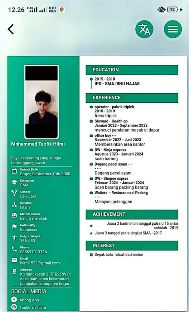 MENCARI PEKERJAAN
