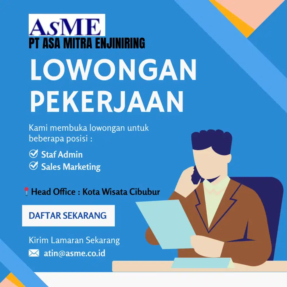 LOWONGAN KERJA STAFF ADMIN/SALES MARKETING