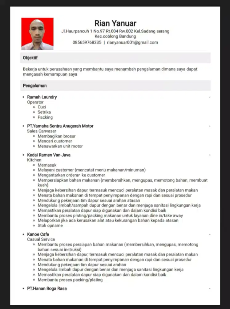 MENCARI PEKERJAAN