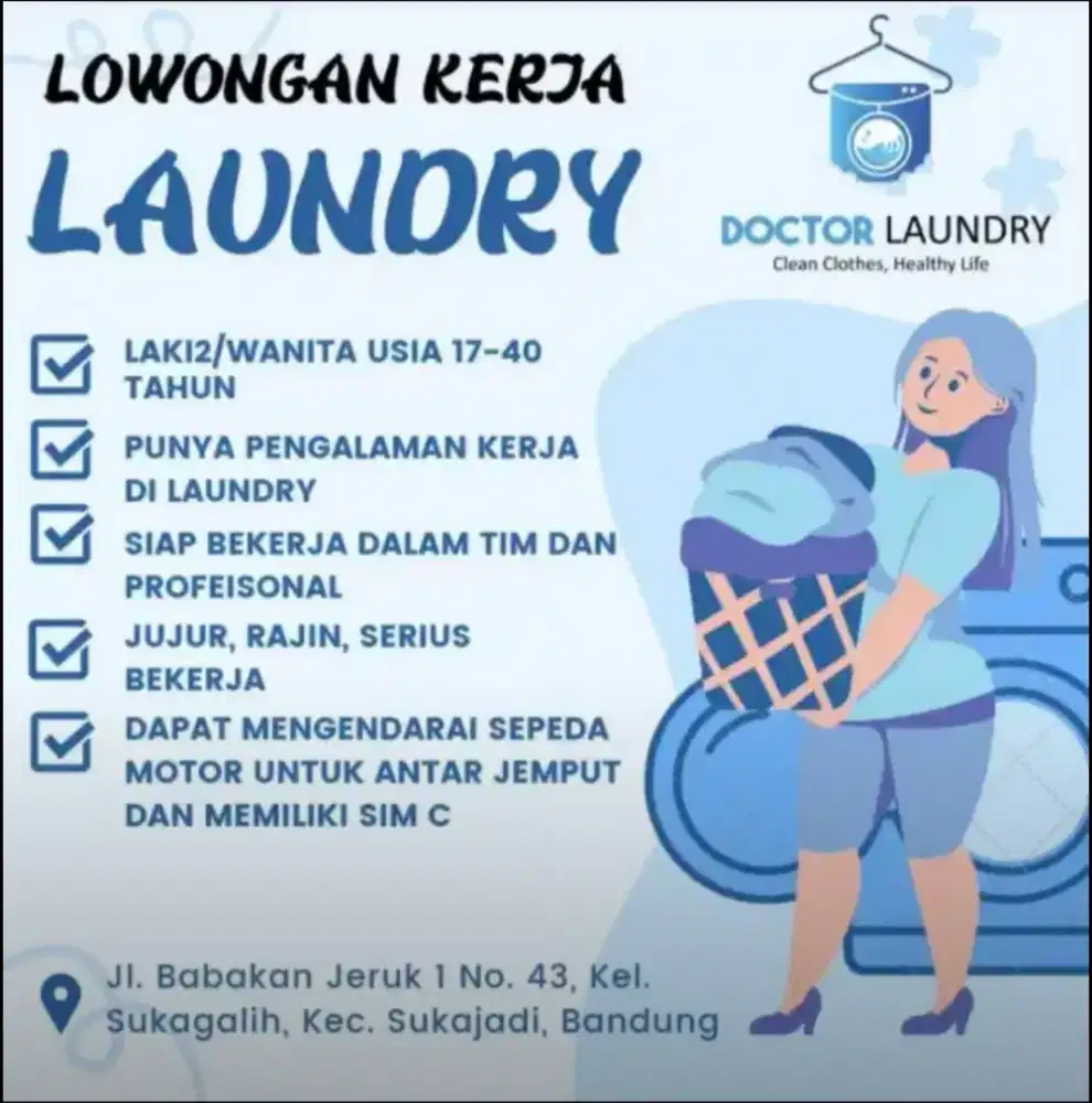 LOKER Karyawan Laundry