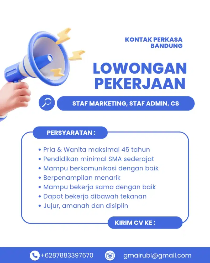 Menerima lowongan pekerjaan