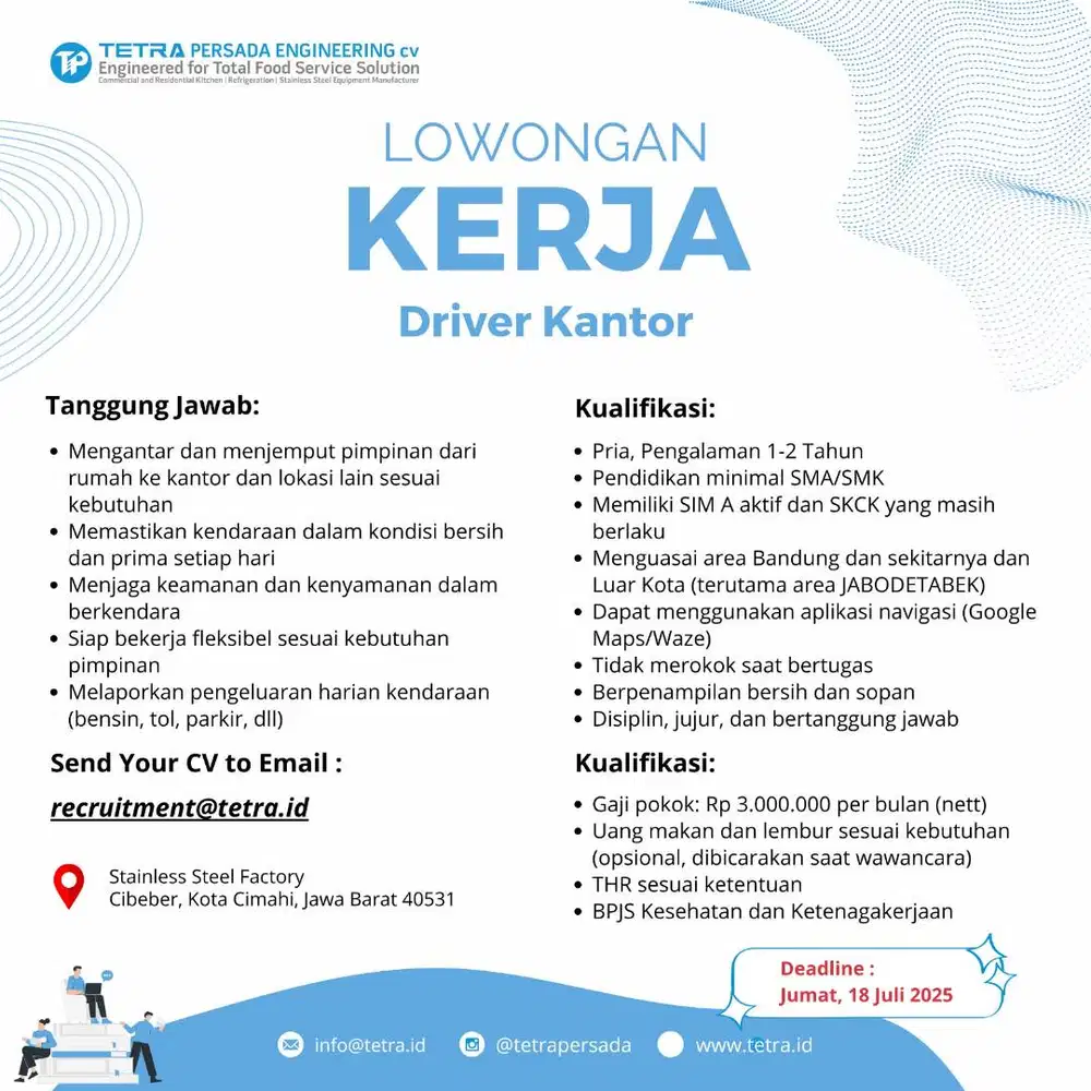 LOKER DRIVER KANTOR