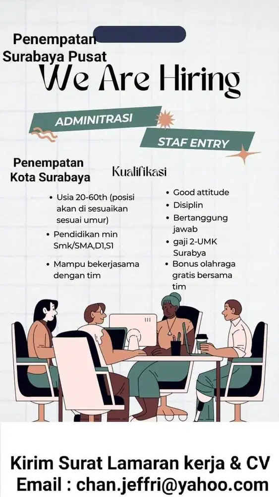 Lowongan kerja Admin staf