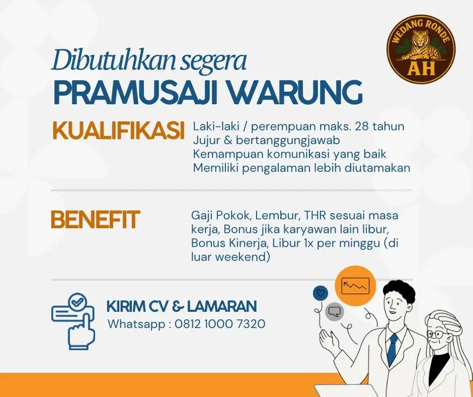 Dicari Karyawan Pramusaji