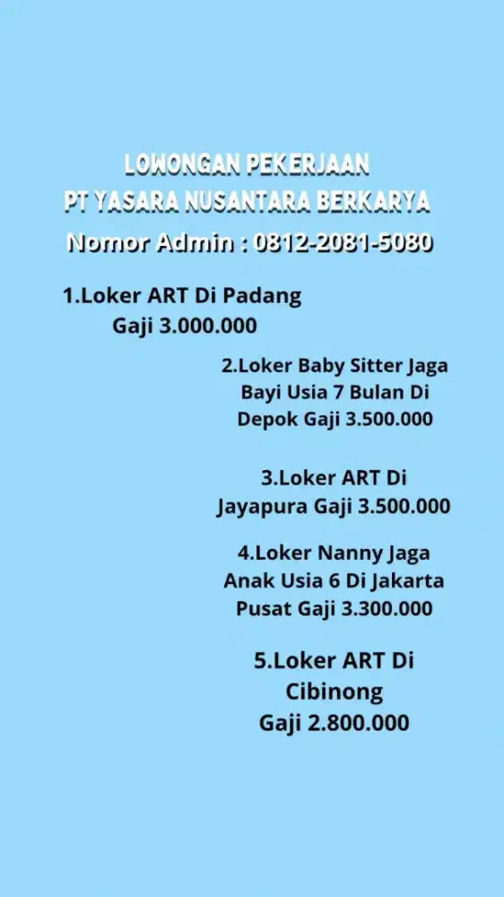 Loker wanita gratis
