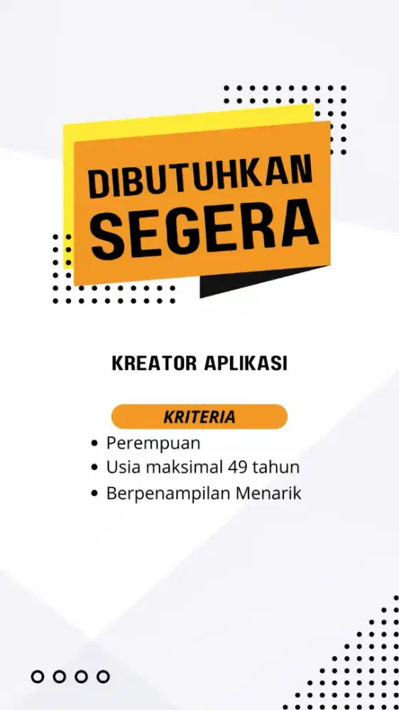 Di Butuhkan Segera Konten Kreator