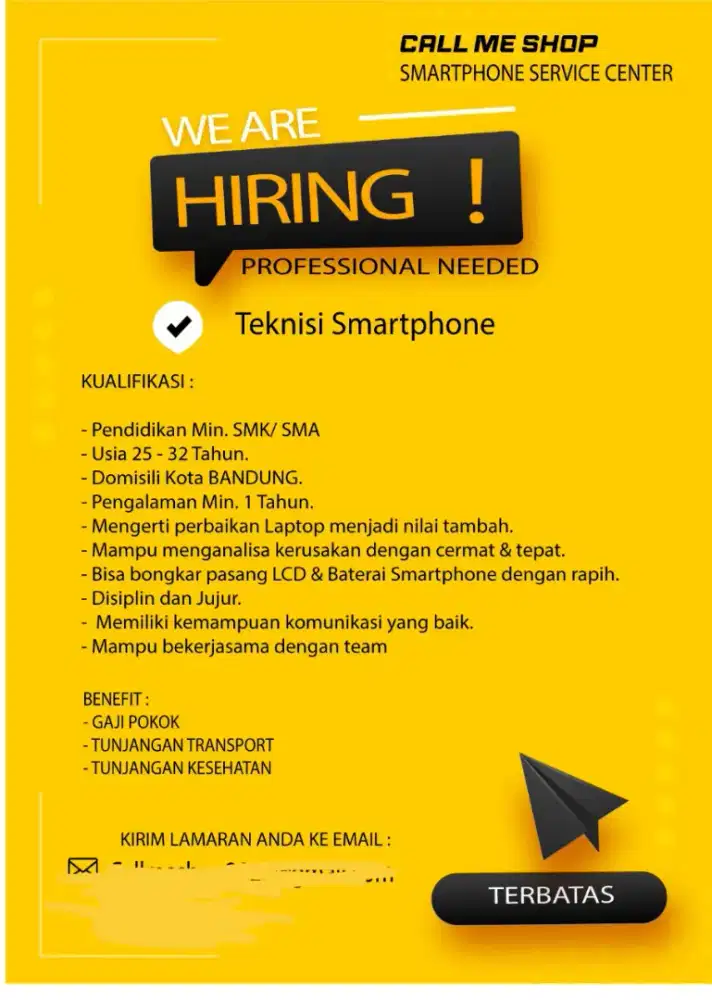 Lowongan Kerja Teknisi Handphone