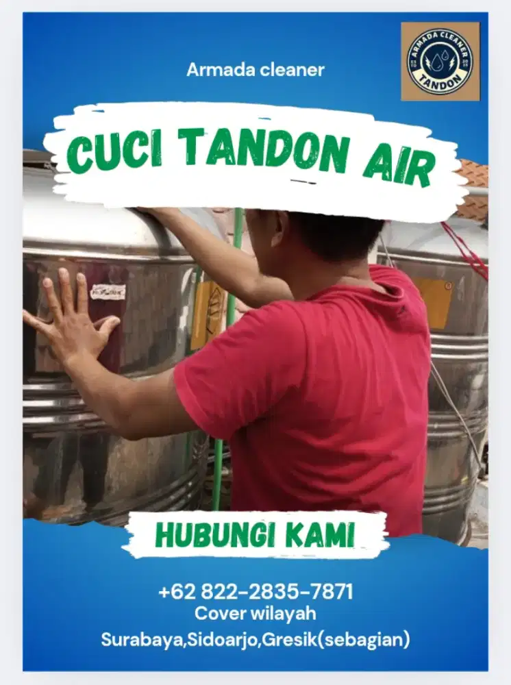 Jasa kuras tandon air (tandon bawah & tandon atas)