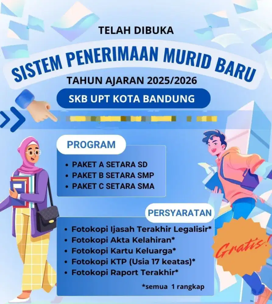 Gratis Paket Kesetaraan Sekolah