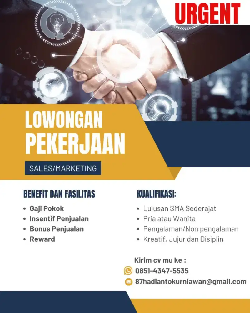 LOWONGAN KERJA MARKETING PERBANKAN