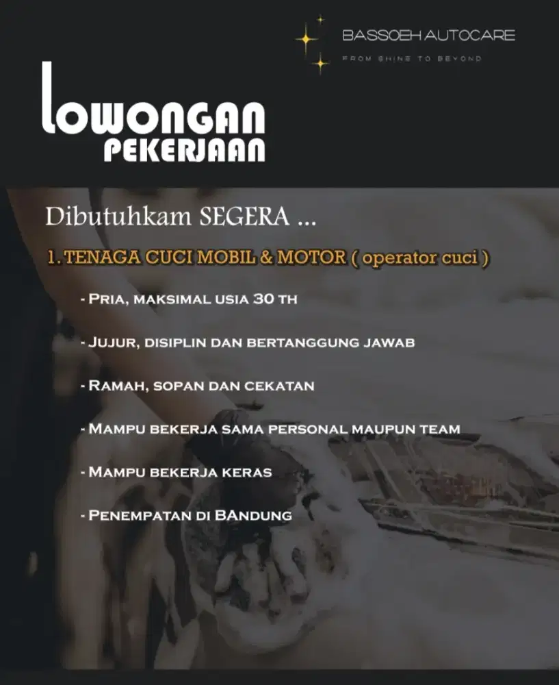 Lowongan Carwash