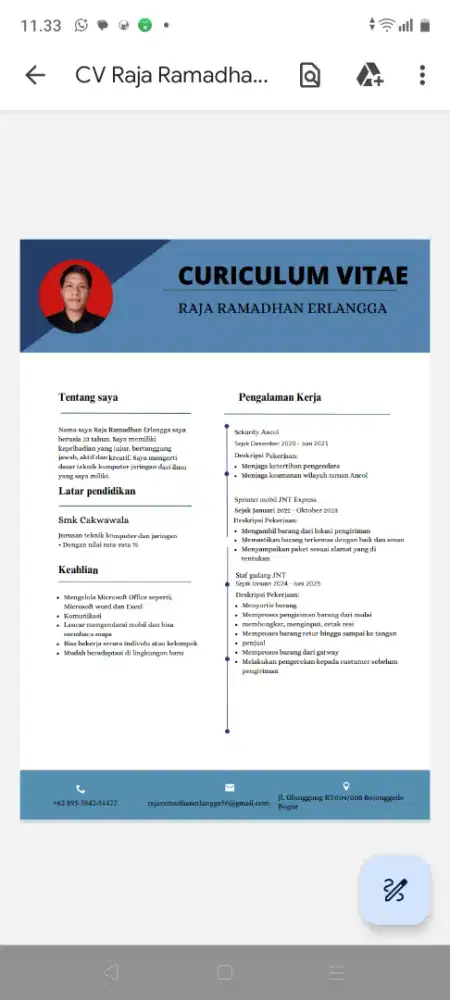 Loker dari jam 10 siang - 7 malam