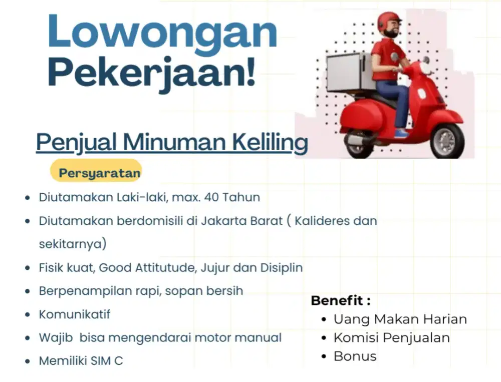 PENJUAL MINUMAN KELILING