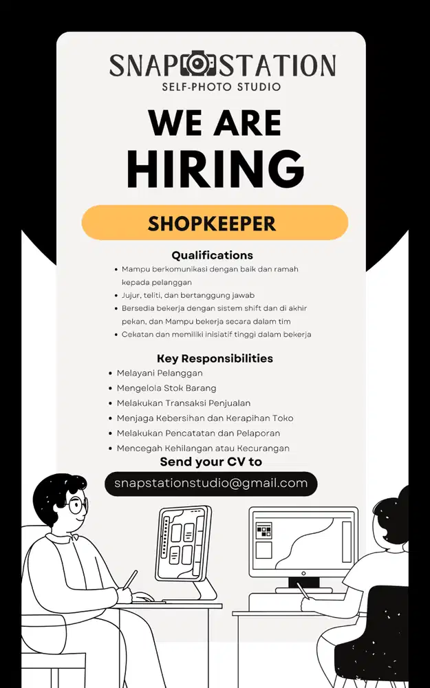 LOWONGAN KERJA - SHOPKEEPER