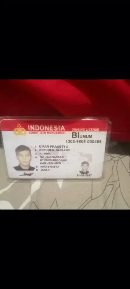 DRIVER pribadi,barang masuk