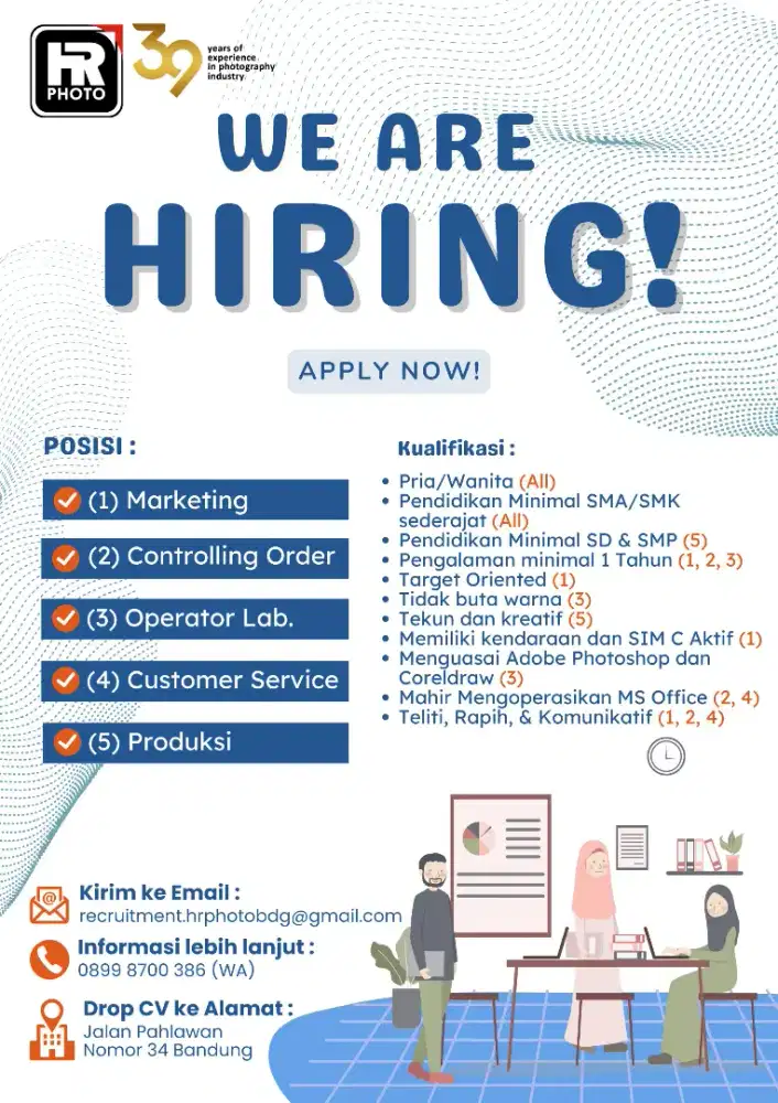 Loker HR Photo Semua Posisi