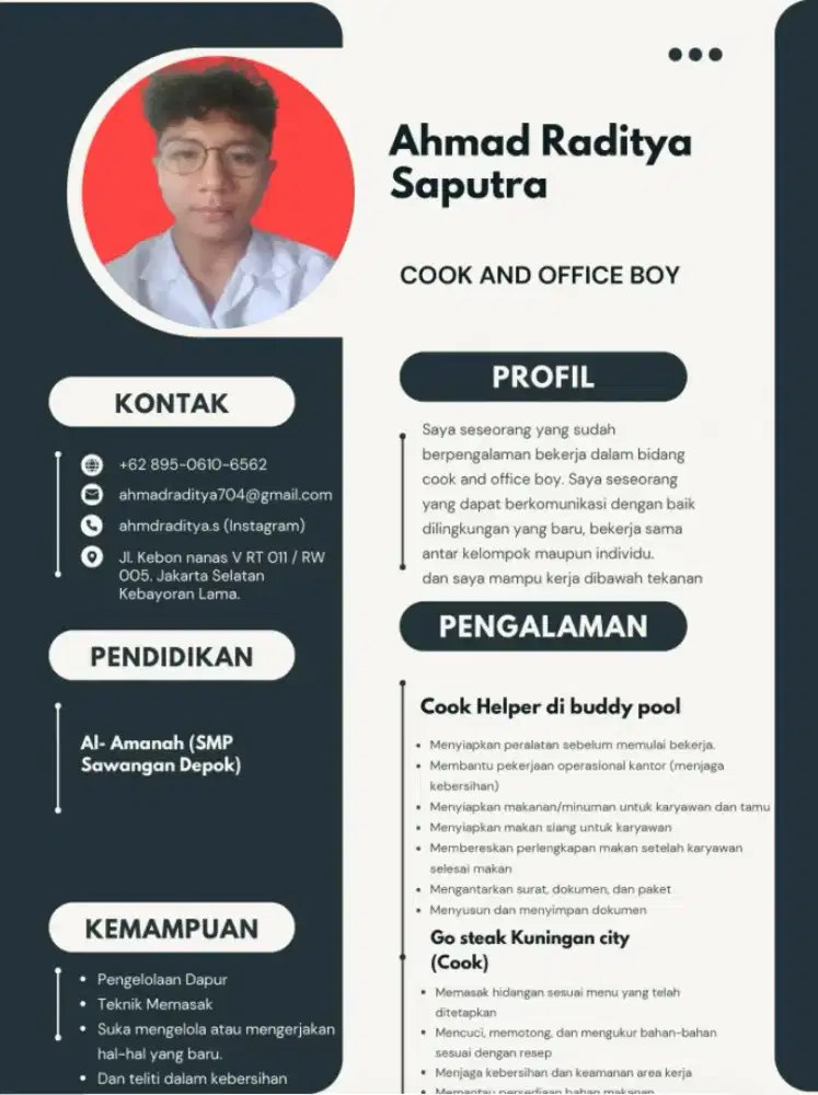 Sedang mencari kerja sebagai ob/cleaning service