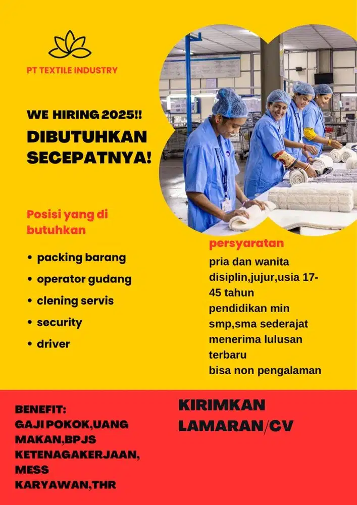 Lowongan kerja valid 2025