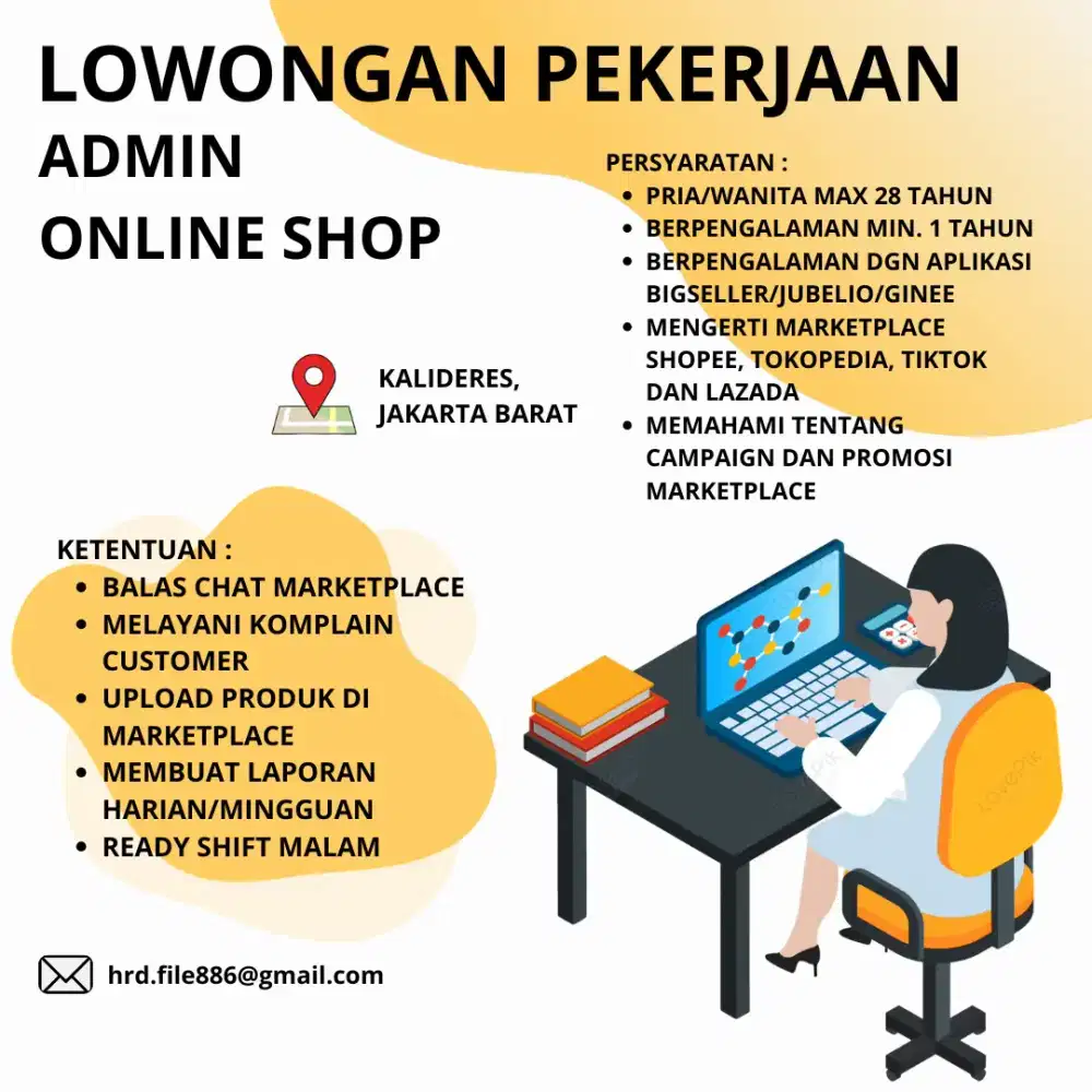 Lowongan Kerja Loker Admin Online Shop