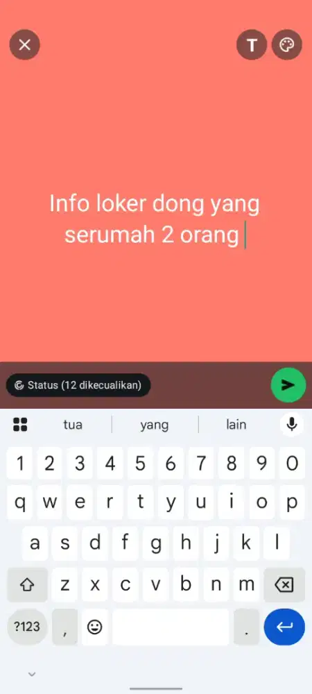 Info loker yang serumah br 2 orang